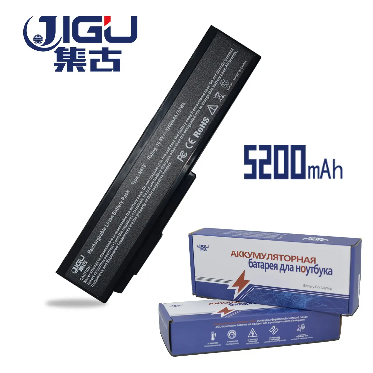 JIGU Lptop Battery For ASUS N61J N61JA N61JQ N61JV N61V A32-N61 N61VG N61VN N61W N53S A33-M50 M50s A32-X64 X57 X57Q