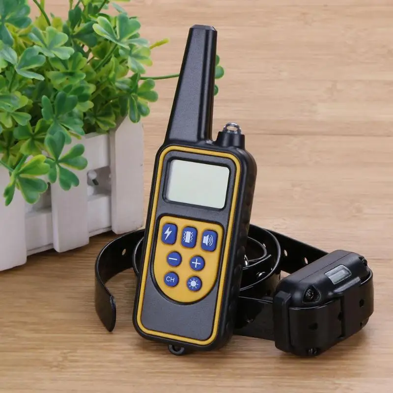 Pet 800m Electric Dog Training Collar Remote Control Waterproof Rechargeable Lcd Monitor For All Sizes Of Bark Stop | Дом и сад