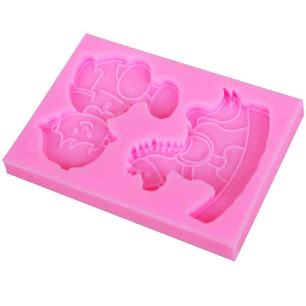 Sophronia F1225 Cute Baby Trojan 1pcs UV Resin Jewelry Silicone Mold Expoxy Making DIY Decorate Craft | Дом и сад