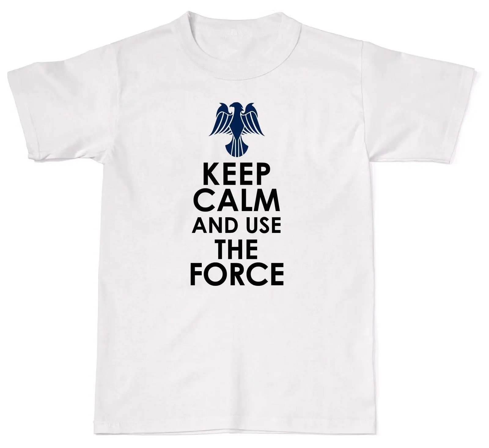 2019 Веселая Мужская и женская хлопковая футболка с надписью Keep Calm and Use The Force Star Sci