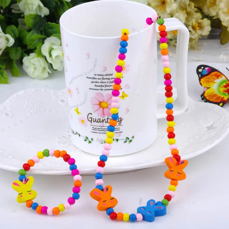 Милый Детский костюм детское милое ожерелье + браслет милый мультяшный