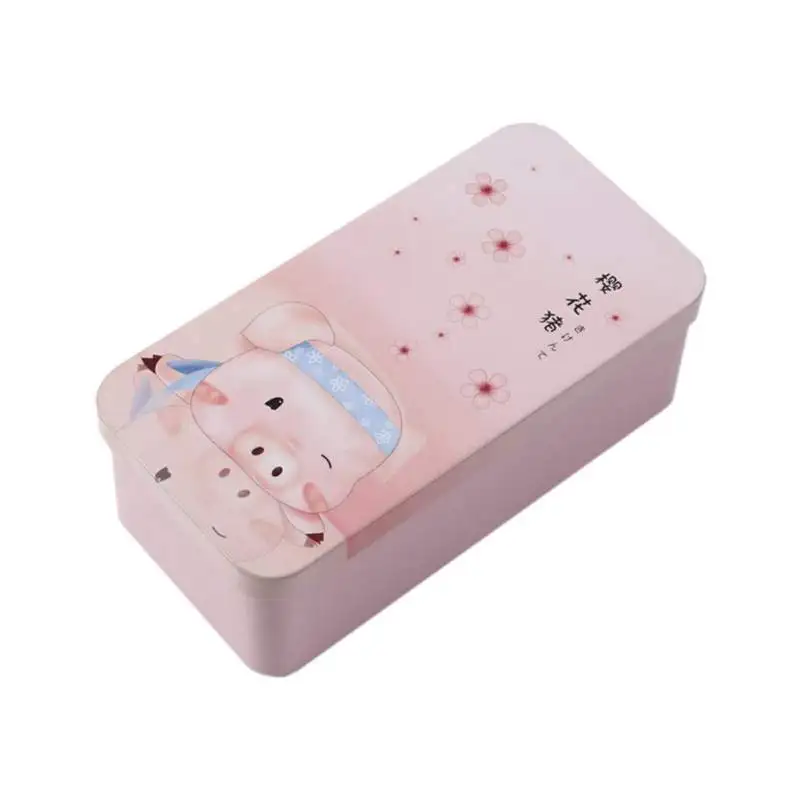 Большой емкости жестяной двухслойный пенал для карандашей Настольный