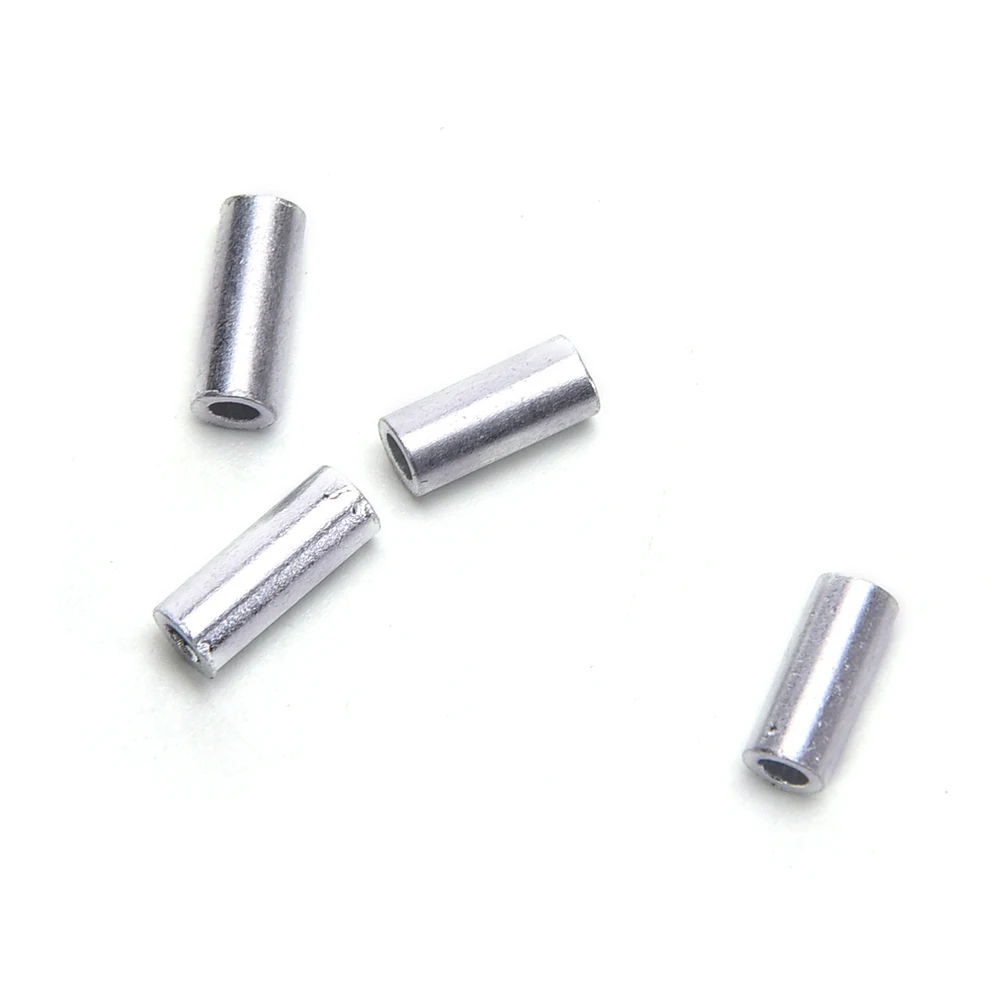 100 шт./пакет нержавеющая сталь леска Алюминий ОБЖИМНАЯ втулка медная трубка 1 0 мм 2