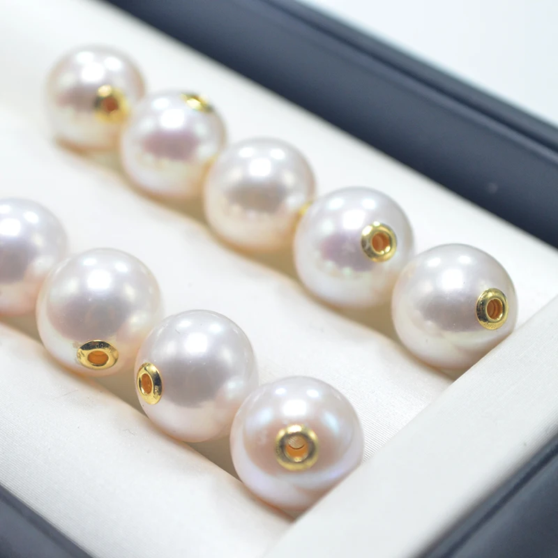

18K Gold Pendant Necklace For Women,Real Natural Freshwater Pearl Bead