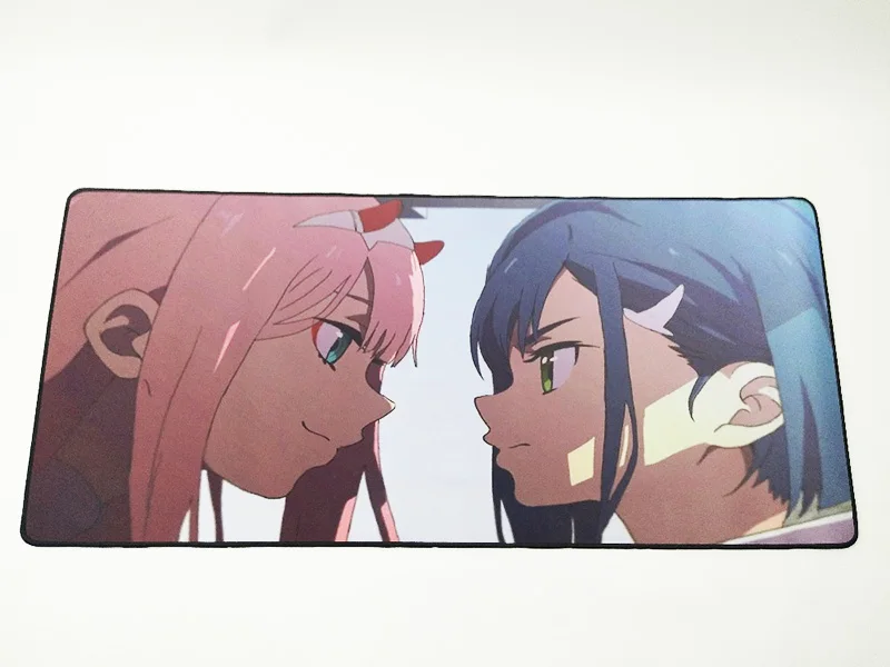 Mairuige аниме Дарлинг в The Franxx 02 большой размер игровой коврик для мыши коврик DIY Padmouse Lock Edge Противоскользящий износостойкий Настольный коврик