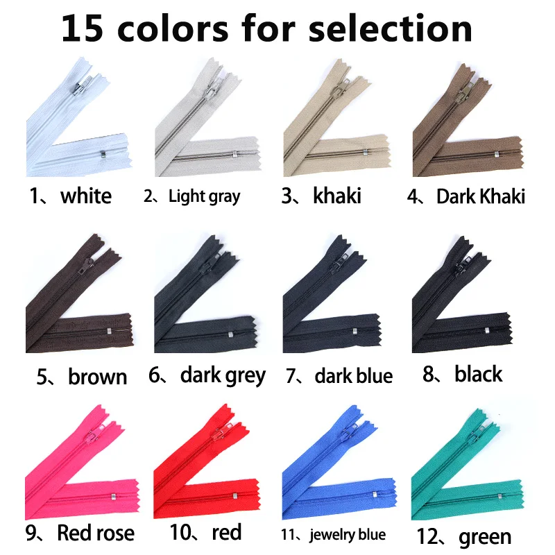 20 шт. нейлоновые молнии 9 дюймов|coil zipper|nylon coil zippersgarment accessories |