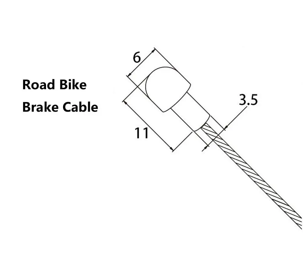 Road bike-Brake-2.1m Тефлоновое покрытие кабели велосипедный тормоз/переключатель внутренний кабель шоссейный велосипед MTB для Shimano Sram TSG велосипедный, переключения тросы провод с сердечником линия черный - Цвет: Road bike-Brake-2.1m