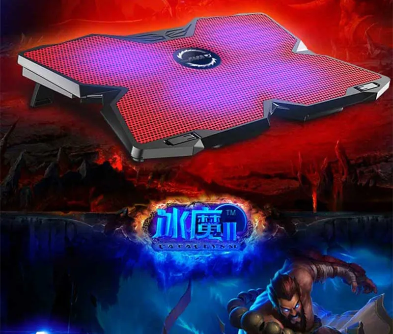 CoolCold Ice Magic 2 кулер с 4 тишина поклонников светодиодный USB 0 охлаждающая подставка