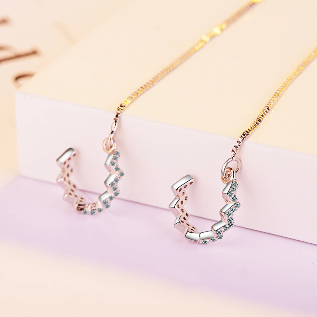 Женские длинные серьги-кисточки Kinitial вечерние серьги с инкрустацией из