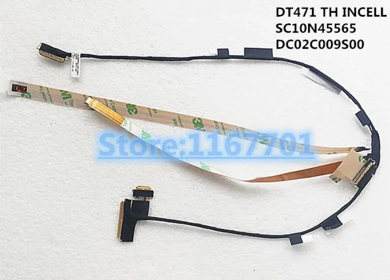 

Laptop/notebook LCD/LED/LVDS cable for Lenovo thinkpad T460S T470S 00UR901 DT471 TH INCELL SC10N45565 DC02C009S00 DC02C009S10