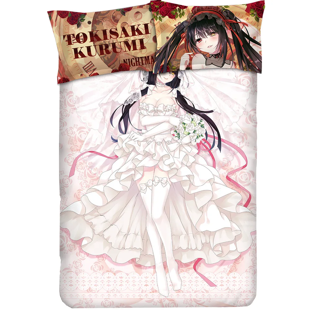 Аниме JK DATE A LIVE Tokisaki Kurumi кошмар косплей мультфильм Постельное белье наборы
