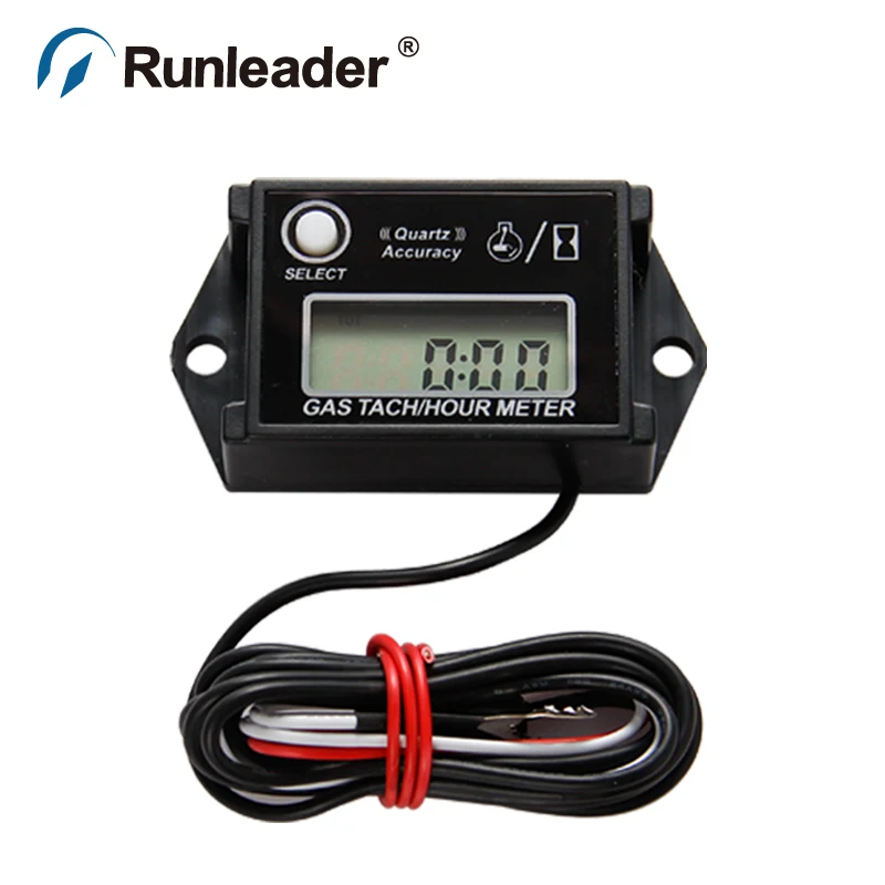 Цифровой сбрасываемый Водонепроницаемый счетчик моточасов бензин Двигатели для