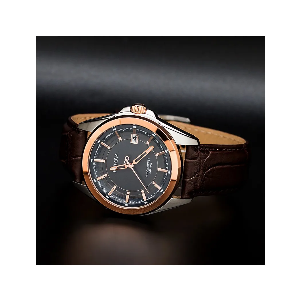 Наручные часы Bulova 98B267 мужские кварцевые на кожаном ремешке|Кварцевые часы| |
