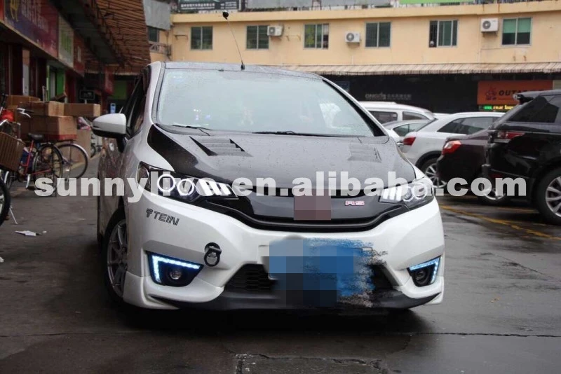 Для HONDA Fit Jazz светодиодный налобный фонарь Angel Eyes 2015 год для Mustang Style JC|eye make up sticker|eye