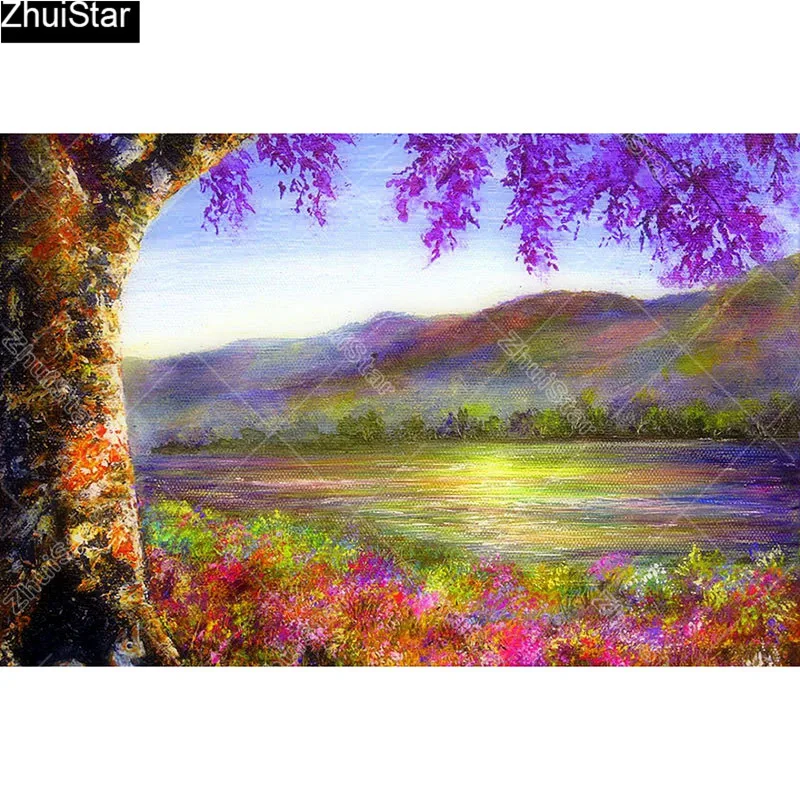 

Full Square/5D DIY Diamond Painting "Plain Mountains" Embroidery Cross Stitch Mosaic Home Decor Gift CJ9