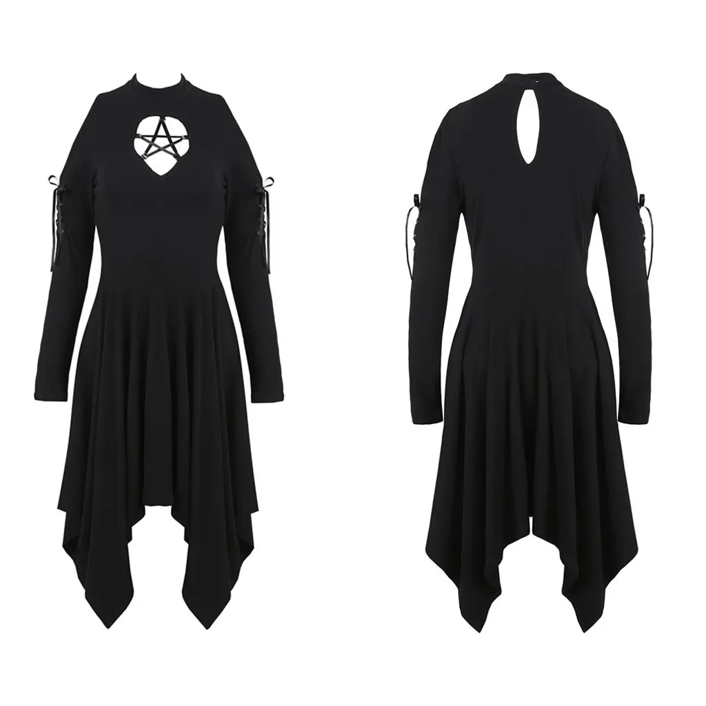 Платье Darkinlove женское ассиметричное Peekaboo Goth DW233|Женские платья| |