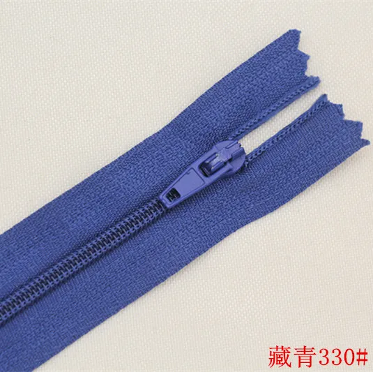 navy blue number330 16 шт. 3#20 см длина Красочные Нейлоновые катушки молнии портной одежды швейные изделия ручной работы DIY аксессуары черные пластиковые брюки молнии - Цвет: navy blue number330