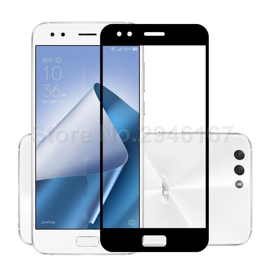 Для Asus ZenFone4 9H полное покрытие закаленное стекло для ZenFone 4 ZE554KL Z01KD Z01KS Z01KDA Защитная
