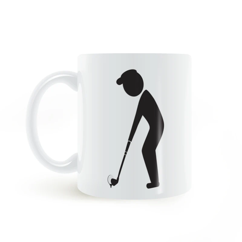 CA Golf печать кружка кофе молоко керамика творческие DIY подарки Домашний декор