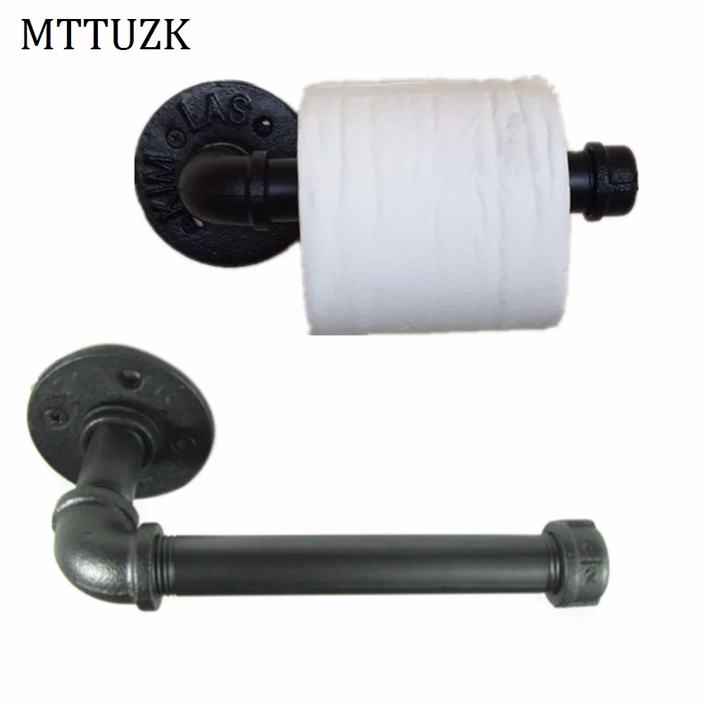 MTTUZK античный коричневый черный железный держатель для туалетной бумаги