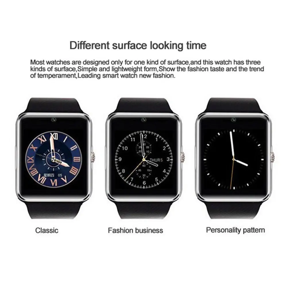 GT08 Bluetooth Смарт часы для телефона наручные Android и iOS с камерой поддержка sim карты TF