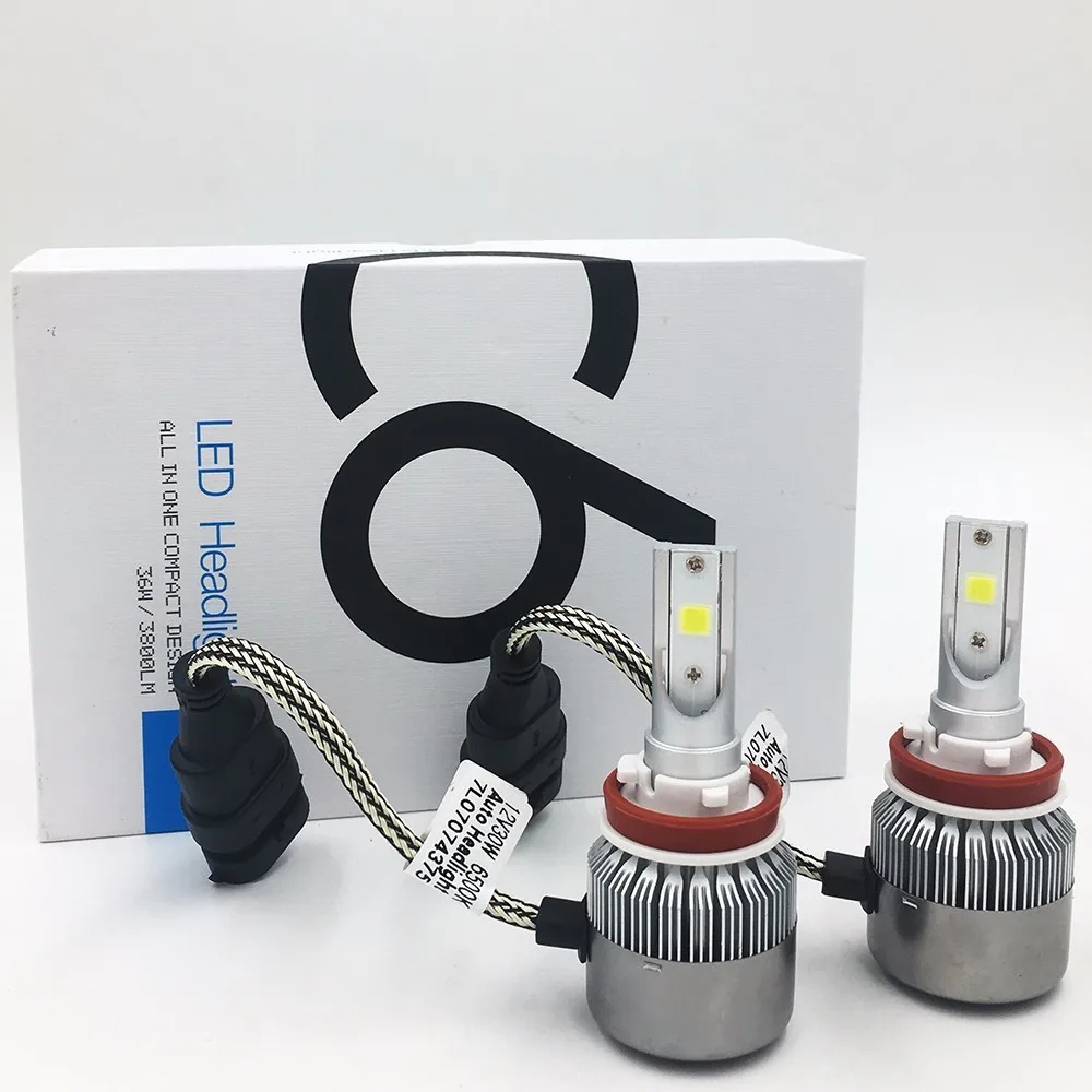 Фар автомобиля H7 H4 LED H8/H11 HB3/9005 HB4/9006 H1 H3 9012 H13 9004 9007 70 Вт 7000lm авто лампы фары 6000 К
