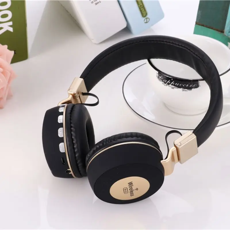 Беспроводные наушники Bluetooth гарнитура с микрофоном TF картой для телефона