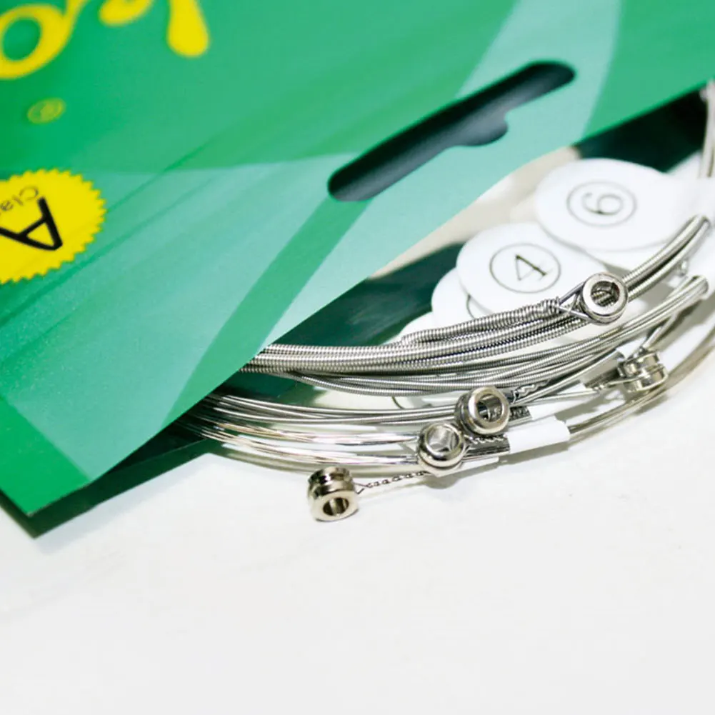 Amp String электрогитарные струны устройство музыкальное серебро 7 шт.