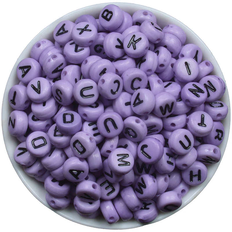 Плоские круглые бусины с алфавитом 6 7 мм 200 шт.|beads for jewelry making|pony beadsbeads |