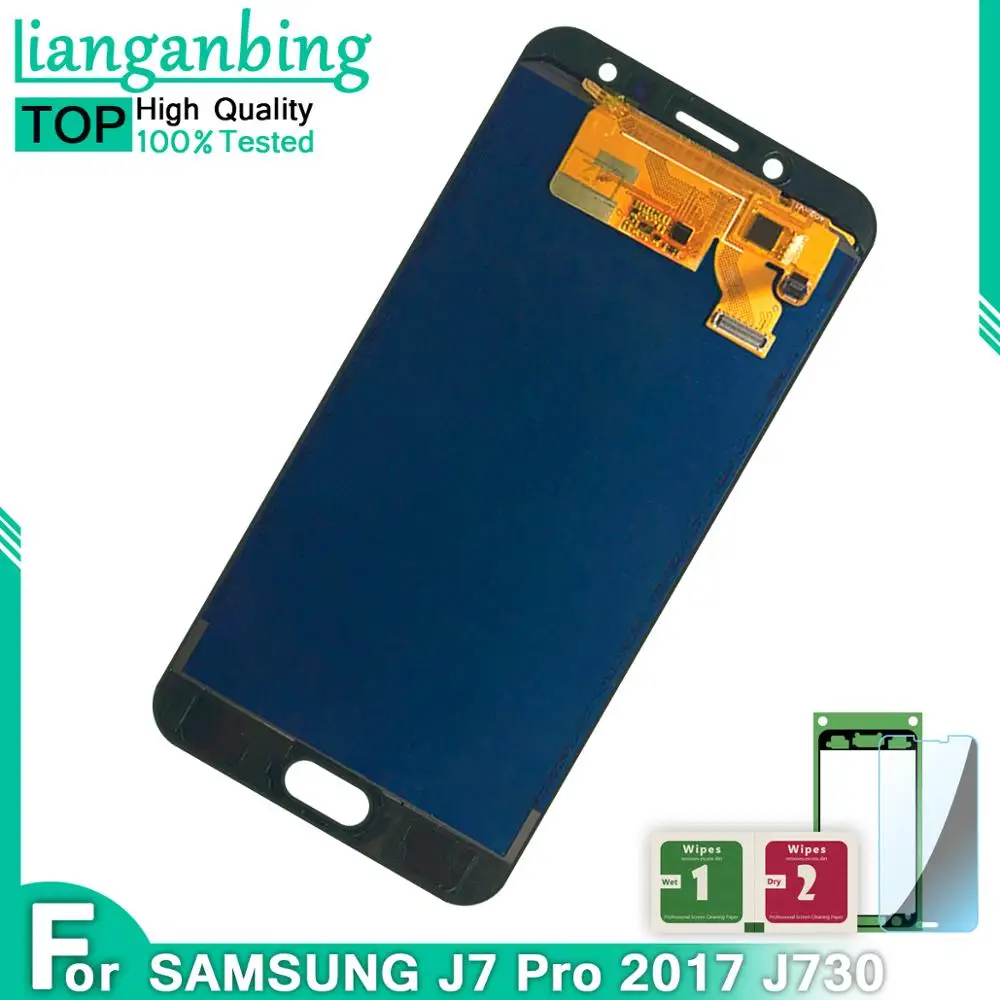Для Samsung Galaxy J7 Pro 2017 LCD J730 J730F ЖК дисплей + сенсорный экран дигитайзер в сборе Замена