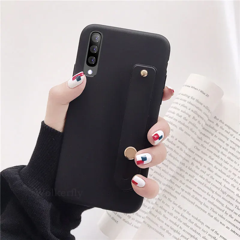 Ручной силиконовый браслет чехол для samsung galaxy a50 a30 a60 a70 a40 a20 a10 a40s M40 m30 m20 m10 браслет на запястье держатель телефона мягкая обложка
