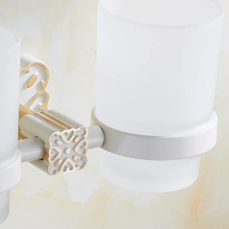 Flg Алюминий Зубные пасты чашка настенное крепление Аксессуары для ванной комнаты