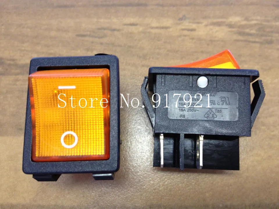 [ZOB] Taiwan E-SWITCH 16A KCD2 to replace the imported silver lamp with high power type rocker switch --20pcs/lot | Обустройство дома