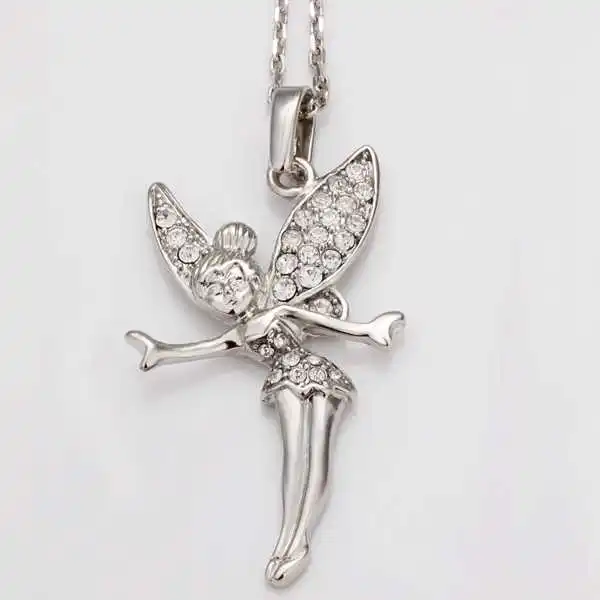Kiteal 2017 новейший Ангел девушка танцующий colar diy Женщины Крылья Ангела серебряный