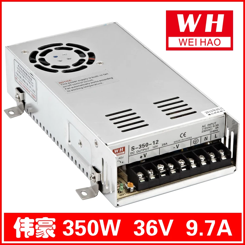 CNC 36V 9.7A Регулируемый импульсный источник питания 350W Новый|regulated switching power|switch