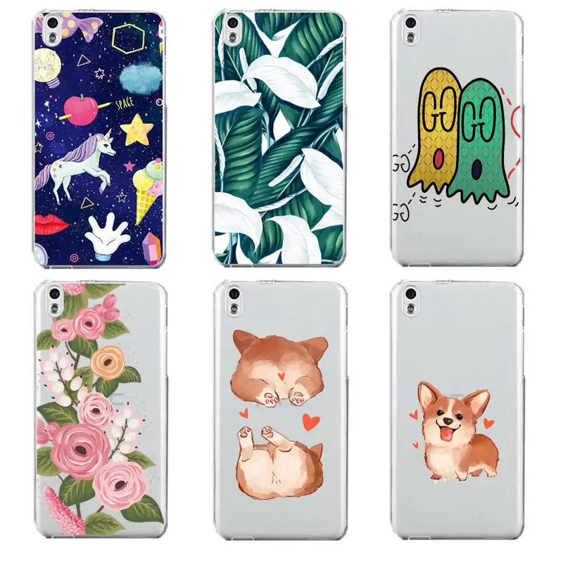 Horse Soft Clear TPU Phone Case For HTC D820 M8 M9 A9 Leaf Flora Printed Luxury Flower Dog Transparent Cute Cover Free Shipping | Мобильные