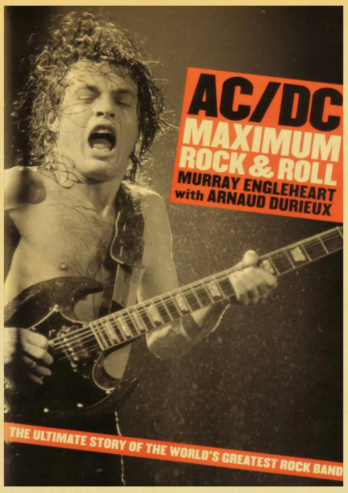 Рок-Группа ACDC плакаты ретро крафт-бумага Плакат Бар Кафе декоративная живопись обои настенная наклейка плакат музыкальной звезды