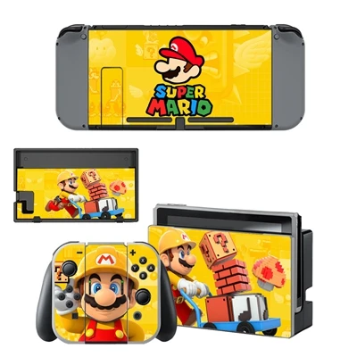 Игра Супер Mari o Кожа Наклейка для kingd переключатель Nintendo переключатель консоль контроллер виниловая наклейка кожный Чехол протектор Аксессуары - Цвет: YSNS0364