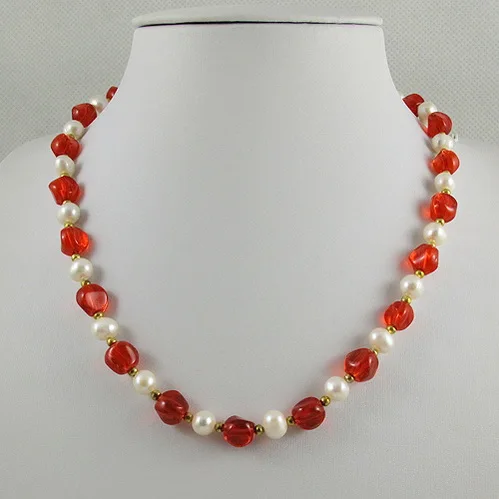 Жемчужное ожерелье шариков кристл миксы цвет Серьги магнитные застежками