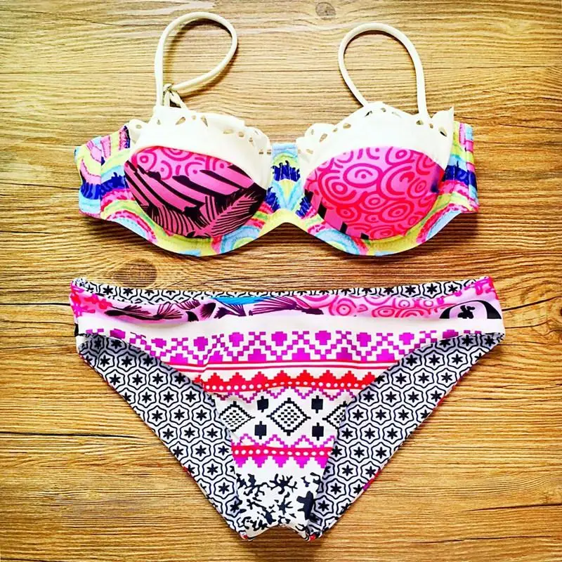 Бесплатная доставка 2016 Летний новый бикини sexy beach купальники дамы росту