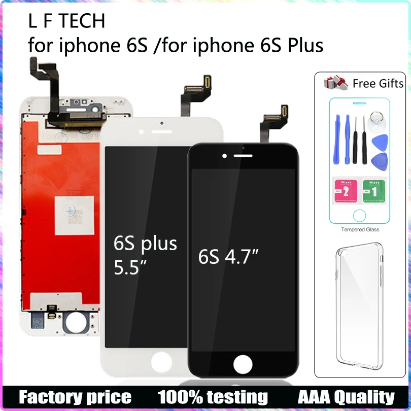 AAA Качество ЖК дисплей для iPhone 6s puls с дигитайзером 3D сенсорный экран замена сборка