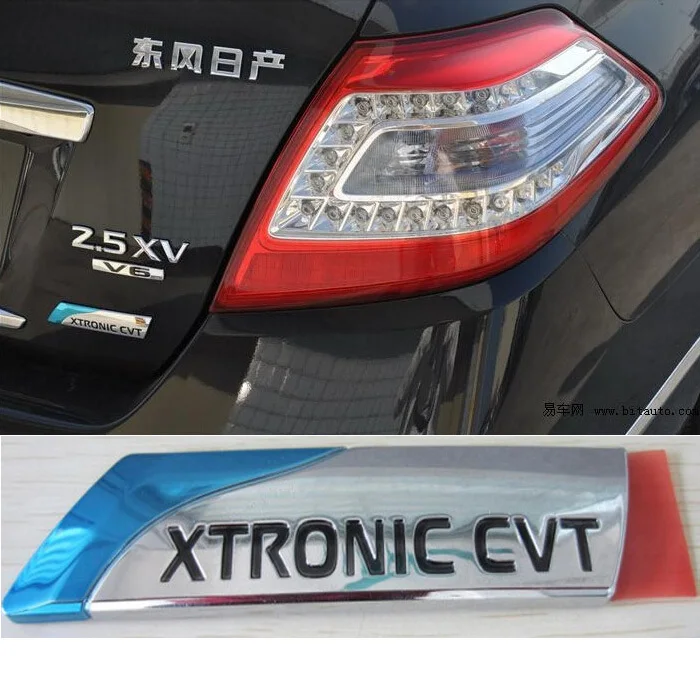 Автомобильный задний наклейка ABS с эмблемой CVT для новой Teana NISSAN SYLPHY TIIDA LIVINA Venucia Styling Аксессуары для автомобилей.