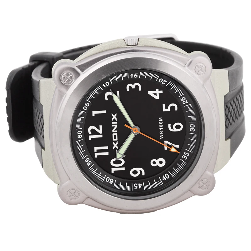Модные мужские часы брендовые Роскошные спортивные водонепроницаемые 100 м