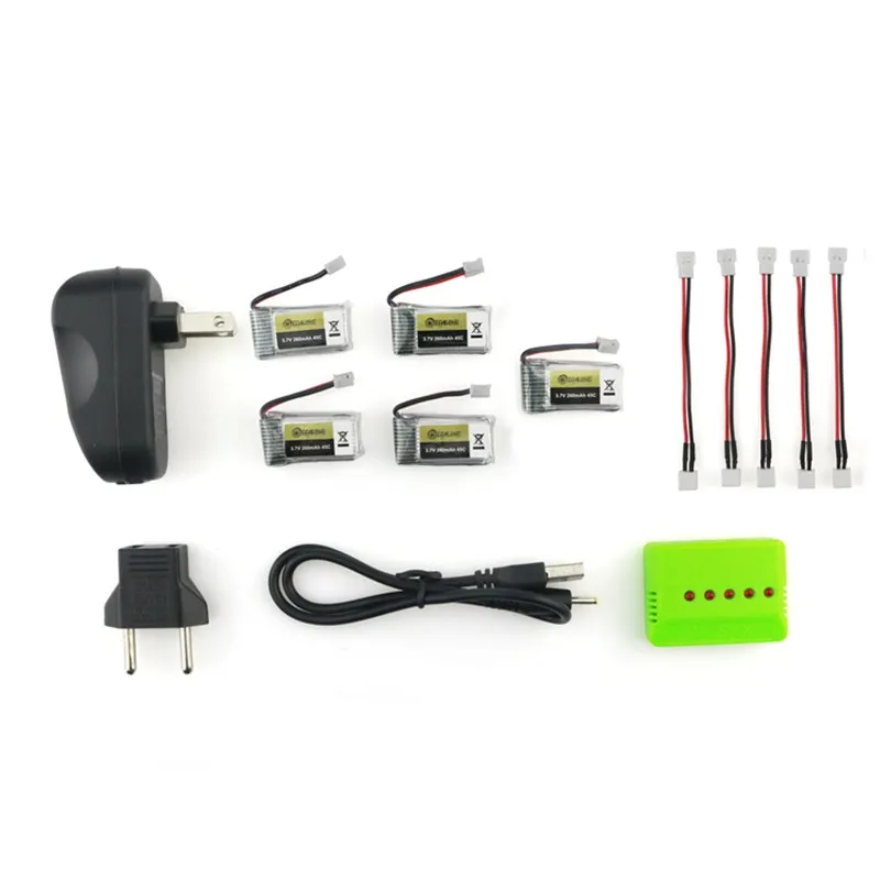 Запасной аккумулятор E010 E010C E011 E013 6 шт./5 шт./4 шт. 3 7 В 260 мАч 45C LIPO для