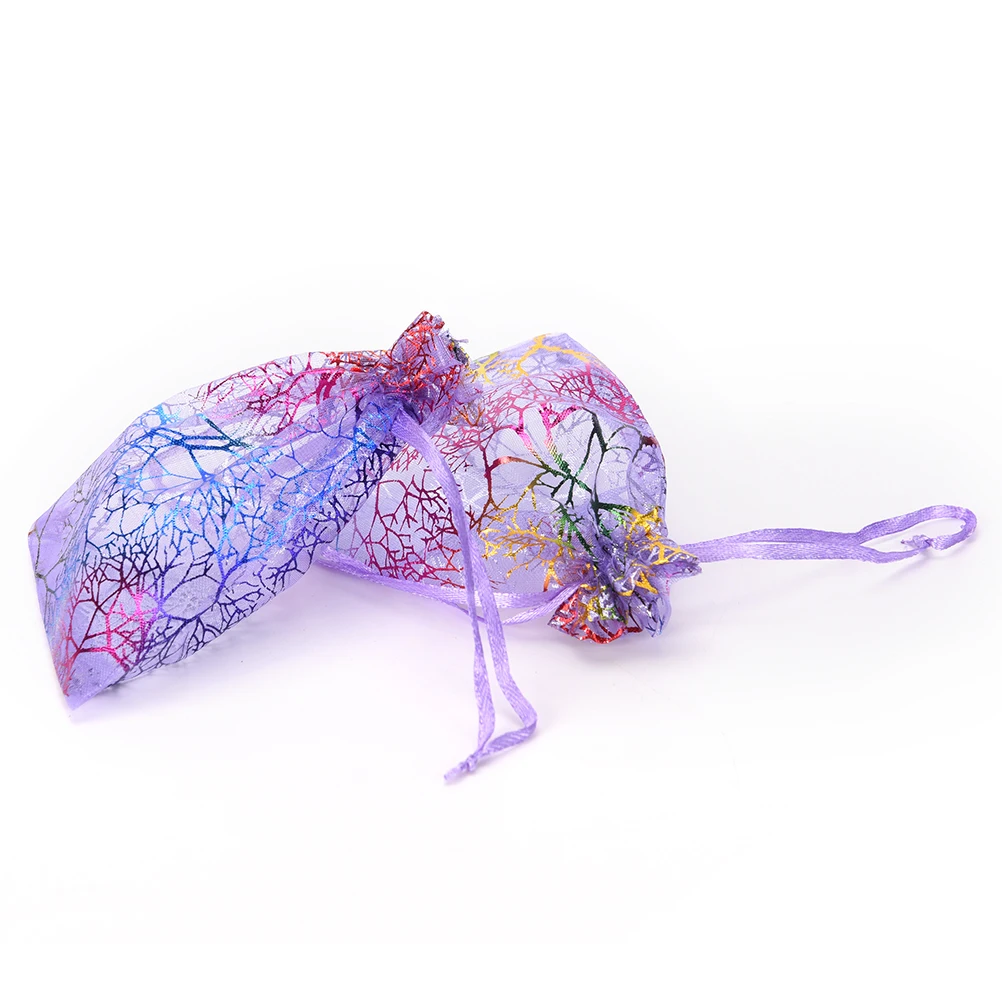 Новый 25 шт. 12X9cm покетики из органзы для Синий Коралловое платье мешок ювелирных