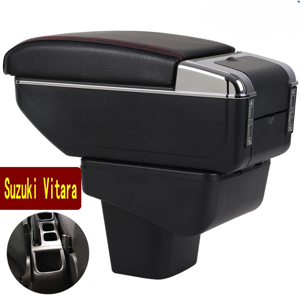 

Подлокотник для Suzuki Vitara 2, универсальный подлокотник для чашки, пепельница, аксессуары для модификации