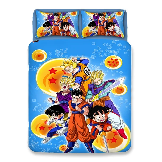 Японский мультфильм DRAGON BALL постельные принадлежности США Твин Полный Королева Король Великобритании один двойной размер пододеяльник наборы для детей подростков мальчиков взрослых - Цвет: 1
