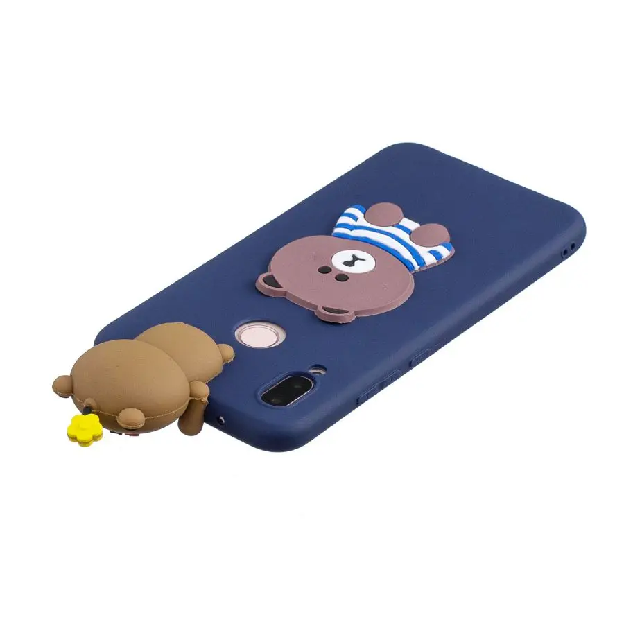 Xiao Mi A2 Lite case Soft Silicone cover For xiao redmi 6 6A Pro s2 Note 7 5 Plus 3D Unicorn Bear Panda Phone cases Coque |