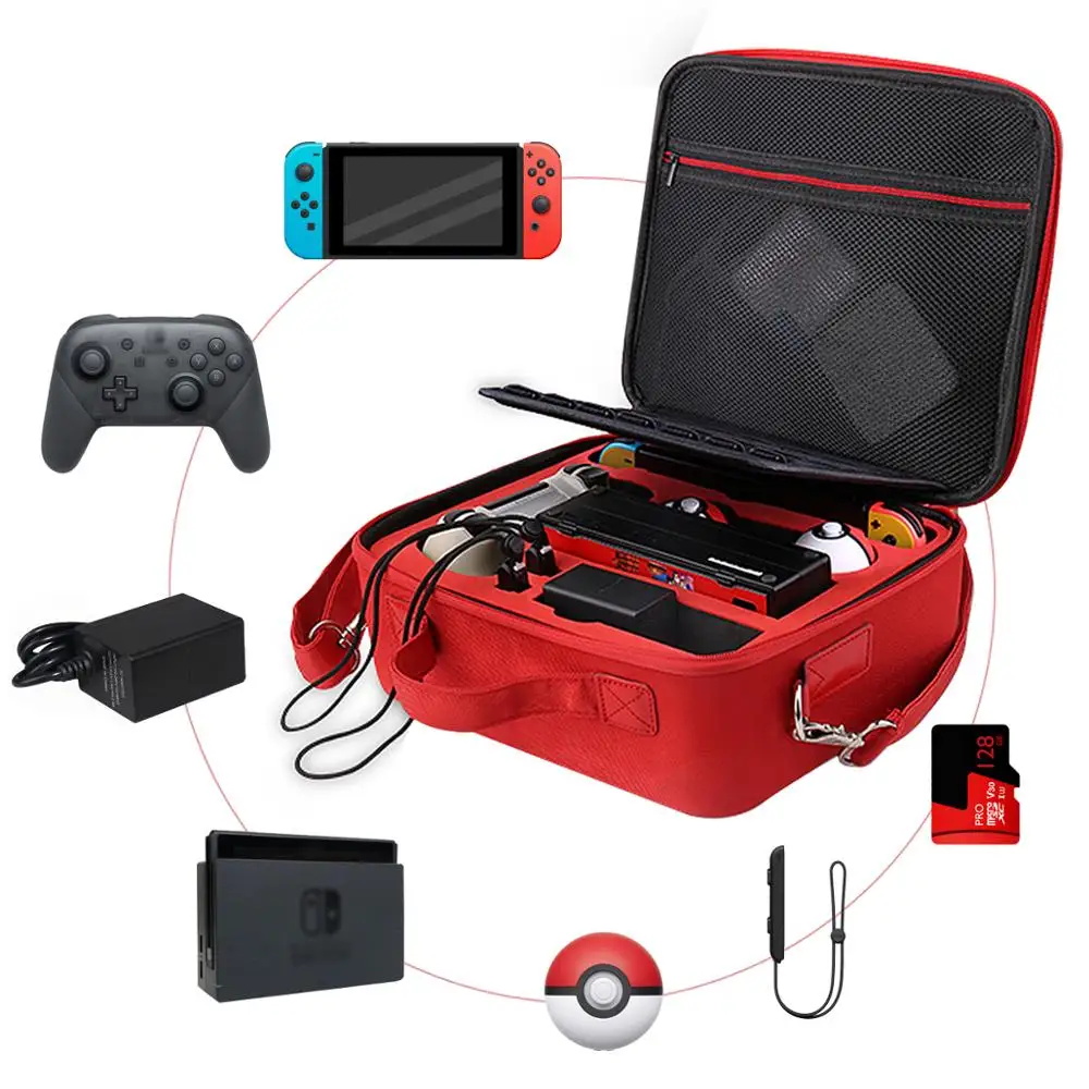 IBen Портативный EVA чехол для хранения переключателя аксессуары NS NX Pokeball защитный