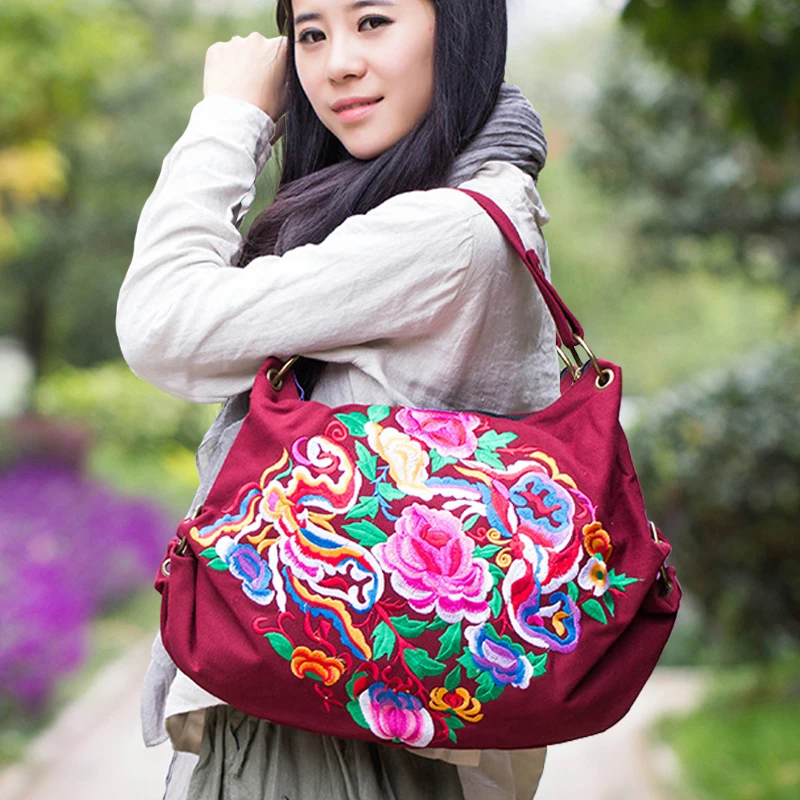 Новинка 2018 Национальная женская сумка с вышивкой наплечная мессенджер винтажная